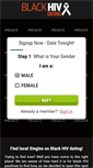 Mobile Screenshot of blackhivdating.com