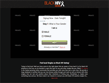 Tablet Screenshot of blackhivdating.com